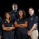 Steve Waithe (back row, center) during his time coaching track and field at Northeastern University.